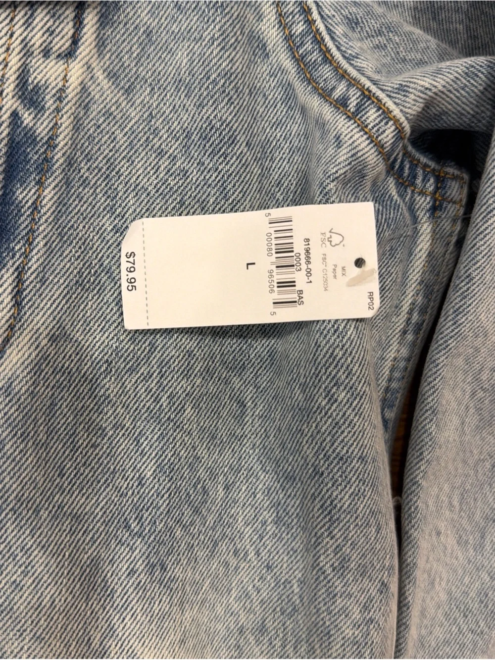 GAP Light Blue Washed Denim Jacket